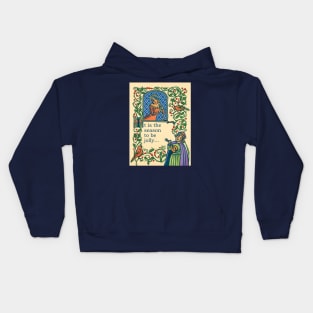 Medieval Minstrel Christmas Kids Hoodie